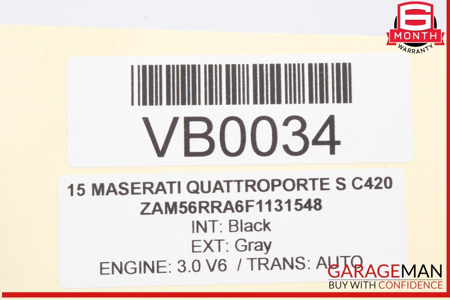 14-20 Maserati Quattroporte S Rear Right Side Inner Tail Light Lamp OEM