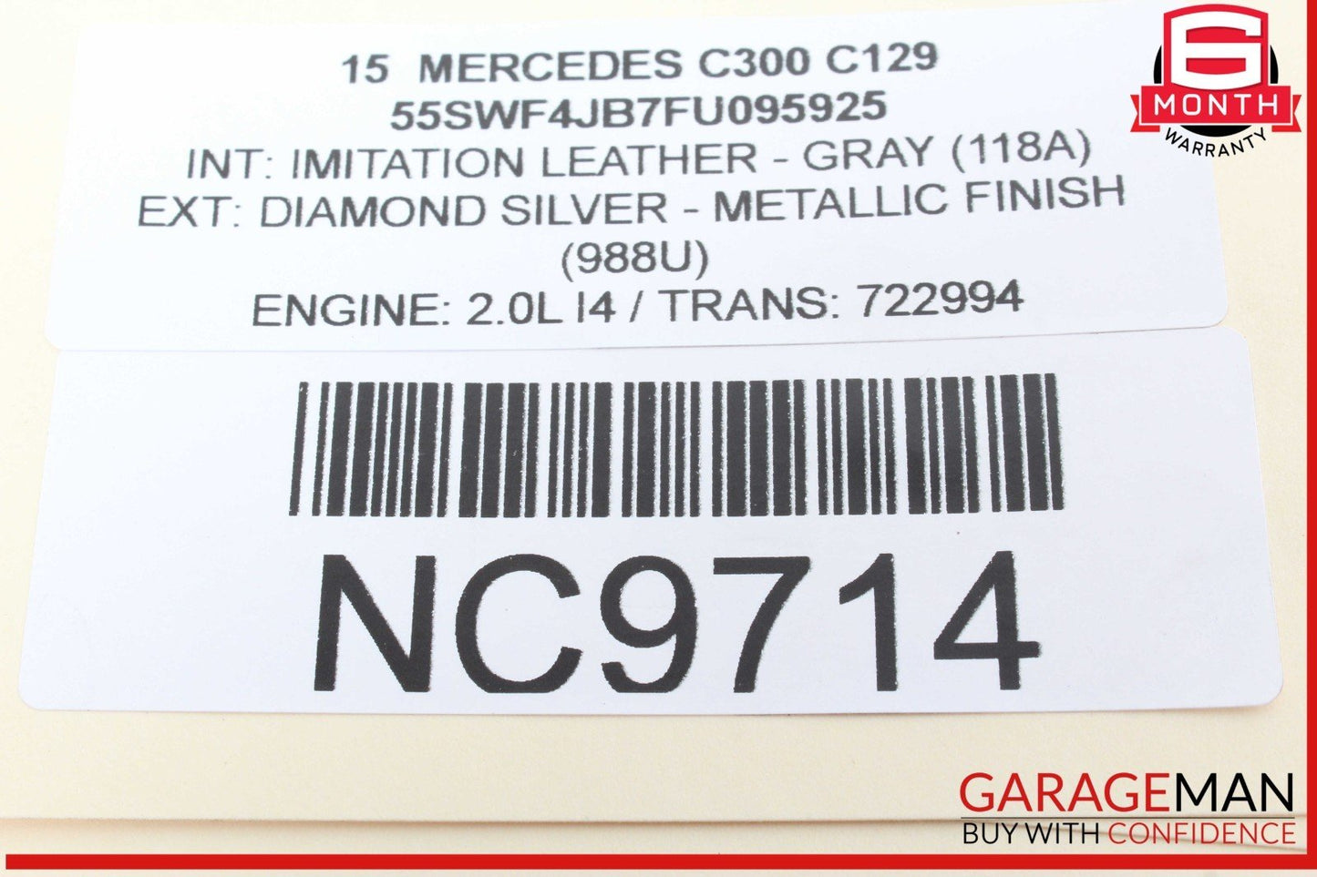 15-20 Mercedes W205 C300 Rear Left or Right Suspension Upper Control Arm OEM