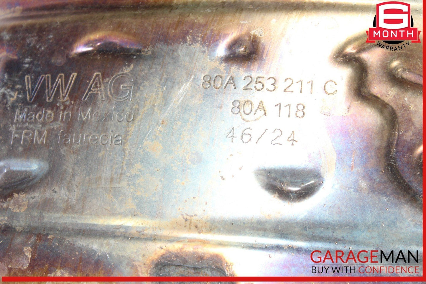 18-25 Audi Q5 2.0L Hybrid Front Resonator Exhaust Pipe Muffler Silencer OEM