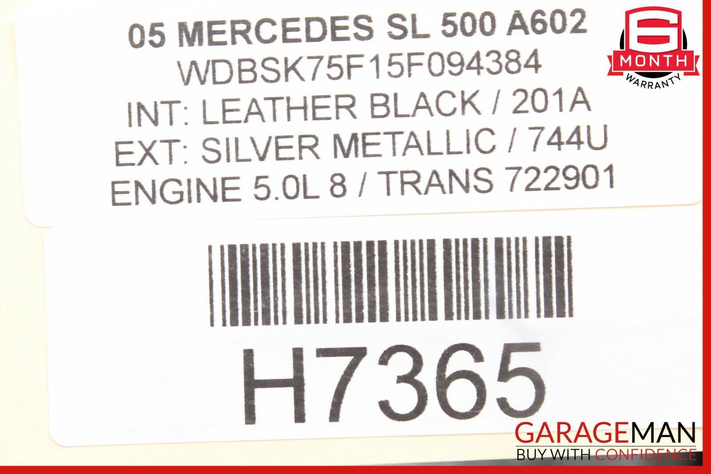 03-12 Mercedes R230 SL500 SL550 Suspension Level Sensor Link Rod 0025428818 OEM