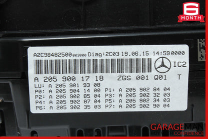 15-18 Mercedes W205 C300 Speedometer Odometer Instrument Cluster Gauge OEM