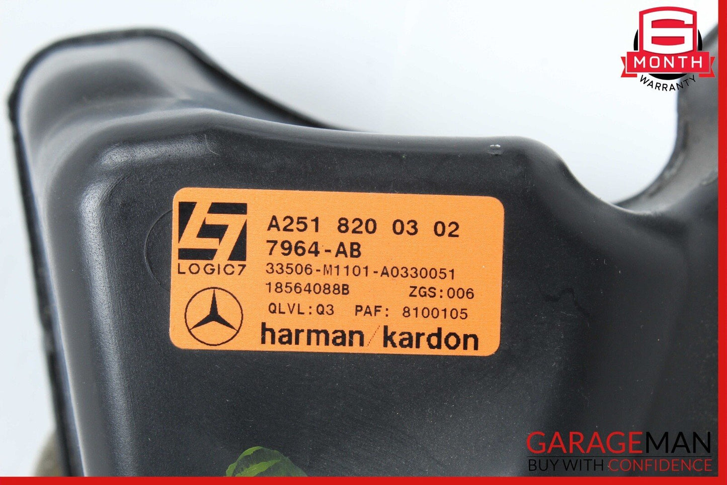 06-12 Mercedes W251 R350 R500 Rear Left Side Harman Kardon Pillar Speaker OEM