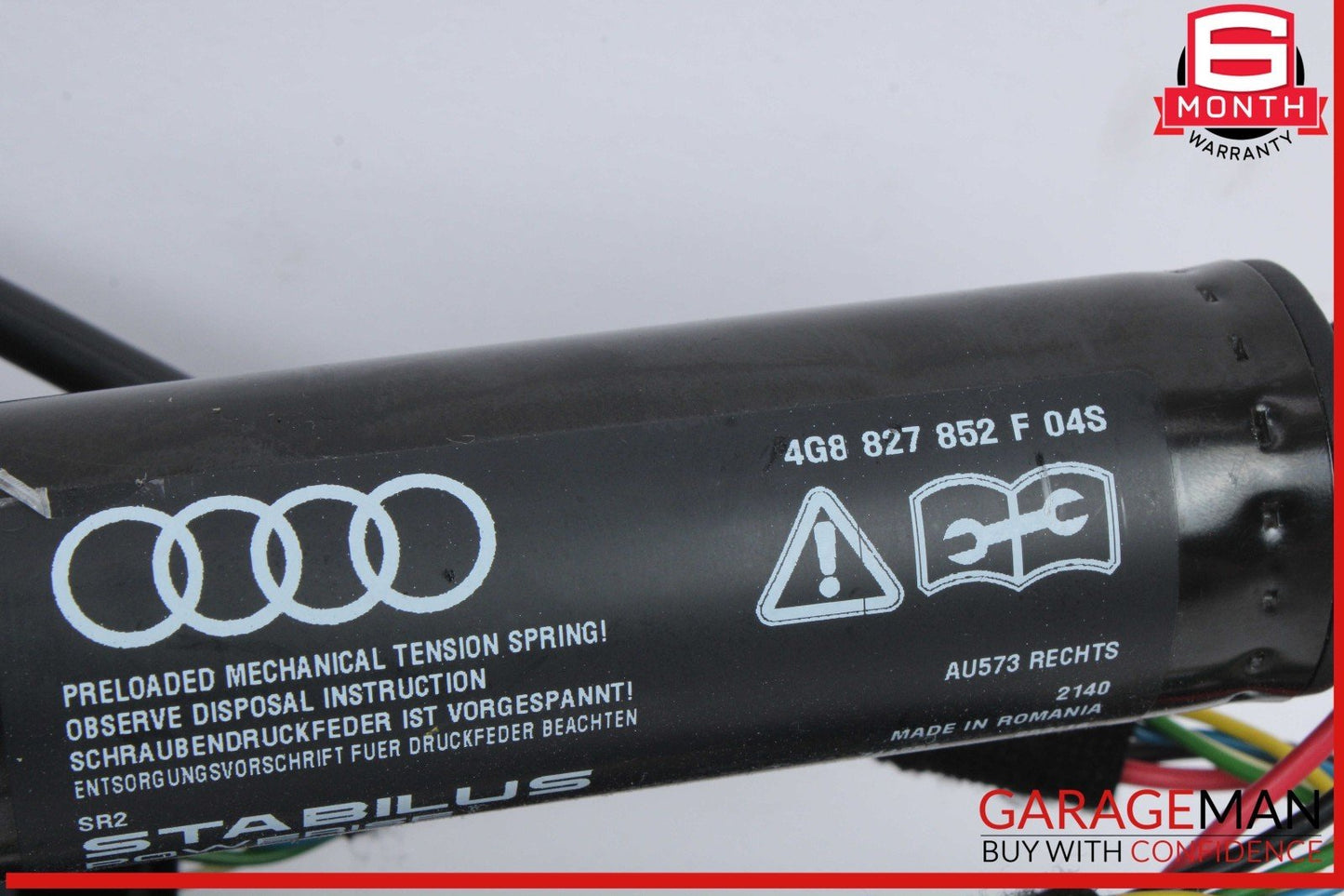 12-18 Audi A7 Trunk Lid Left & Right Shock Lift Support Strut Set 4G8827851F OEM