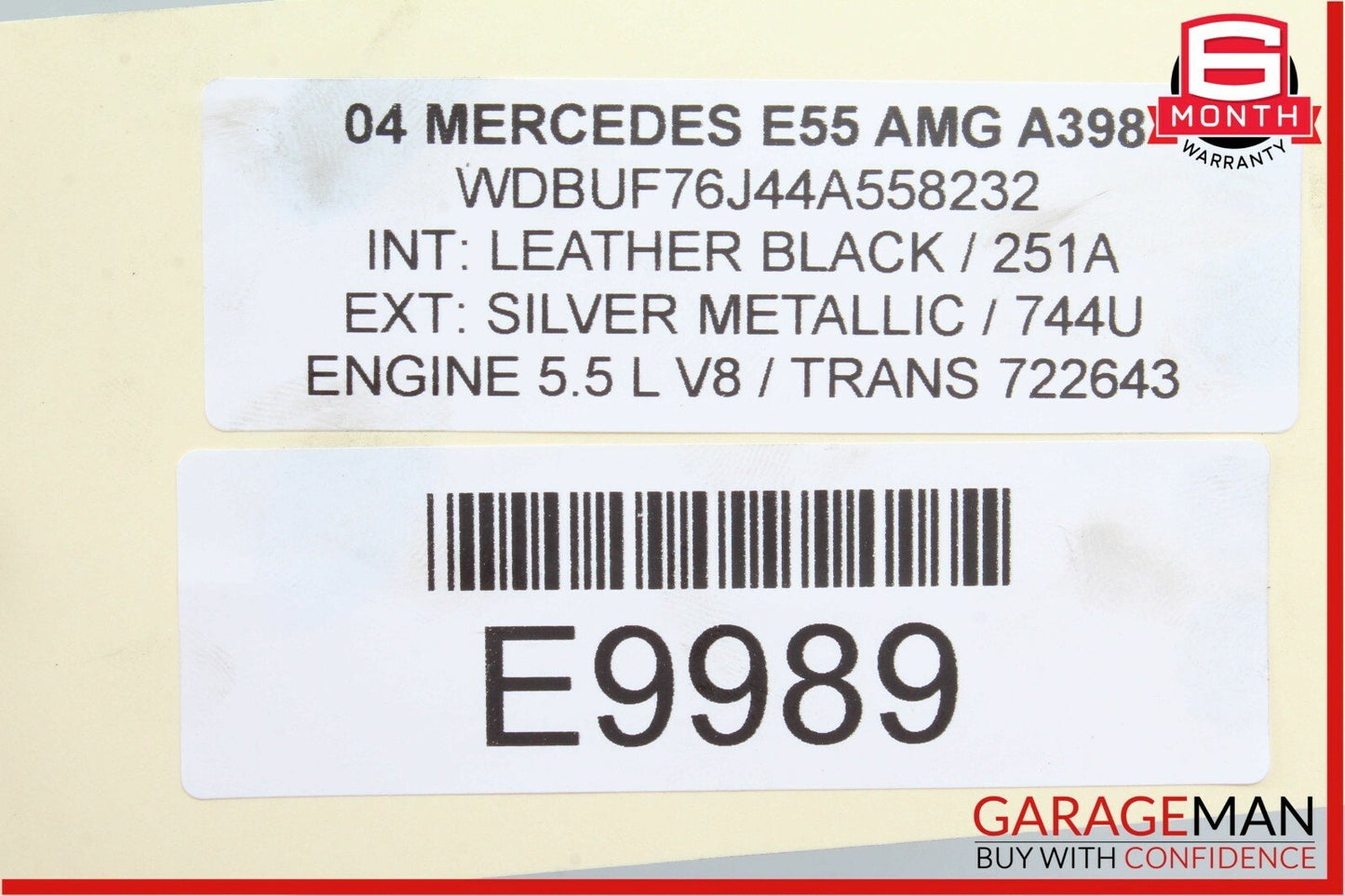 03-09 Mercedes W211 E55 E63 AMG Front Left Side Lower Control Arm Assembly OEM