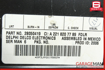 07-09 Mercedes S550 CL550 Sirius Satellite Radio Receiver Control Module