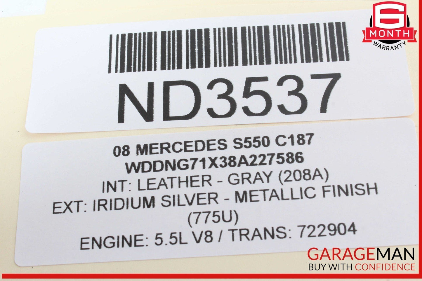 07-13 Mercedes W221 S550 S400 S600 Rear Left or Right Side Window Control Switch