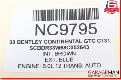 07-10 Bentley Continental GTC GPS Navigation CD Disc Player 3W0919887K OEM