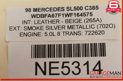 96-98 Mercedes R129 SL500 Electronic Stability Control Module Unit ABS ESP OEM