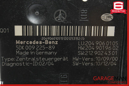 12-14 Mercedes W204 C300 Rear SAM Fuse Box Relay Control Module Assembly