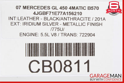 06-12 Mercedes X164 GL450 GL550 Front Left Side Drive Axle Shaft Driveshaft OEM