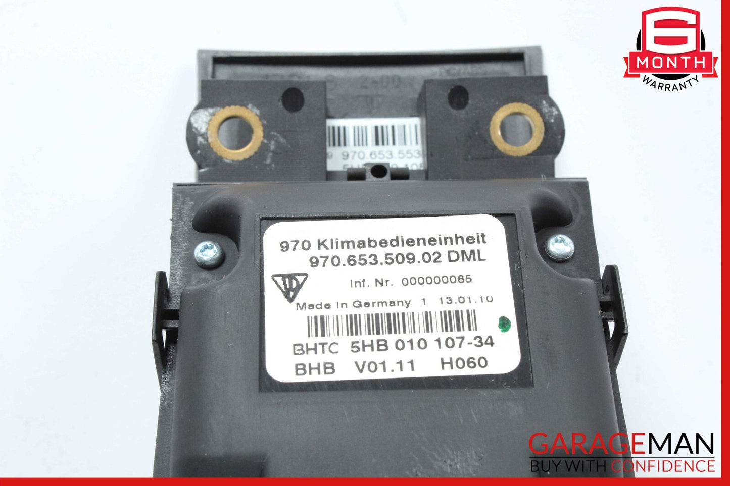 10-15 Porsche Panamera 970 Rear Climate Control Panel Switch OEM