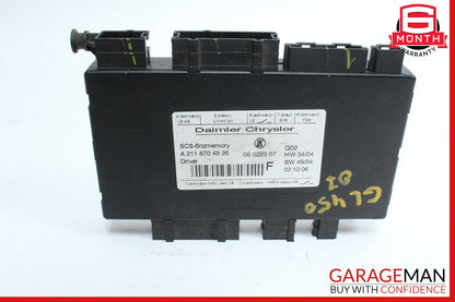 03-13 Mercedes X164 GL450 R350 Seat Control Module Front Left 2118704785 OEM