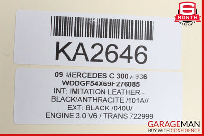 08-18 Mercedes W204 C300 C250 E400 Front Right Side Door Control Module OEM