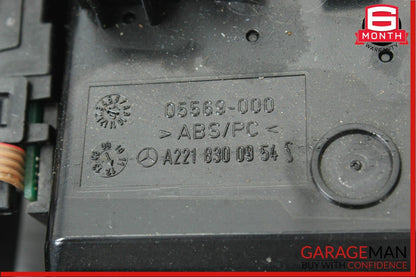 07-13 Mercedes W221 S350 S550 Dashboard Center Dash A/C Air Vent Trim Clock OEM