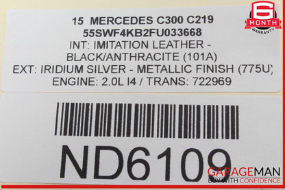15-20 Mercedes W205 C300 GLC43 AMG Right Side Outer Dash Air A/C Vent Grille OEM