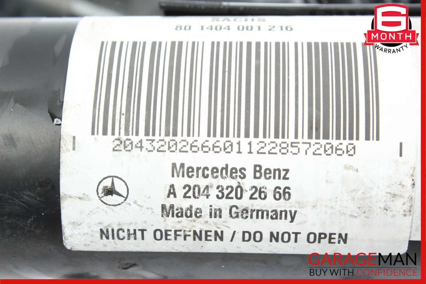 08-17 Mercedes C250 E400 Front Right & Left Shock Strut Absorber Set of 2 RWD