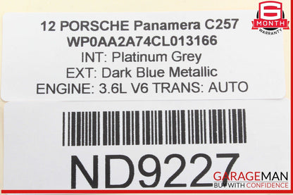 10-16 Porsche Panamera 970 Rear Right or Left Upper Suspension Control Arm OEM