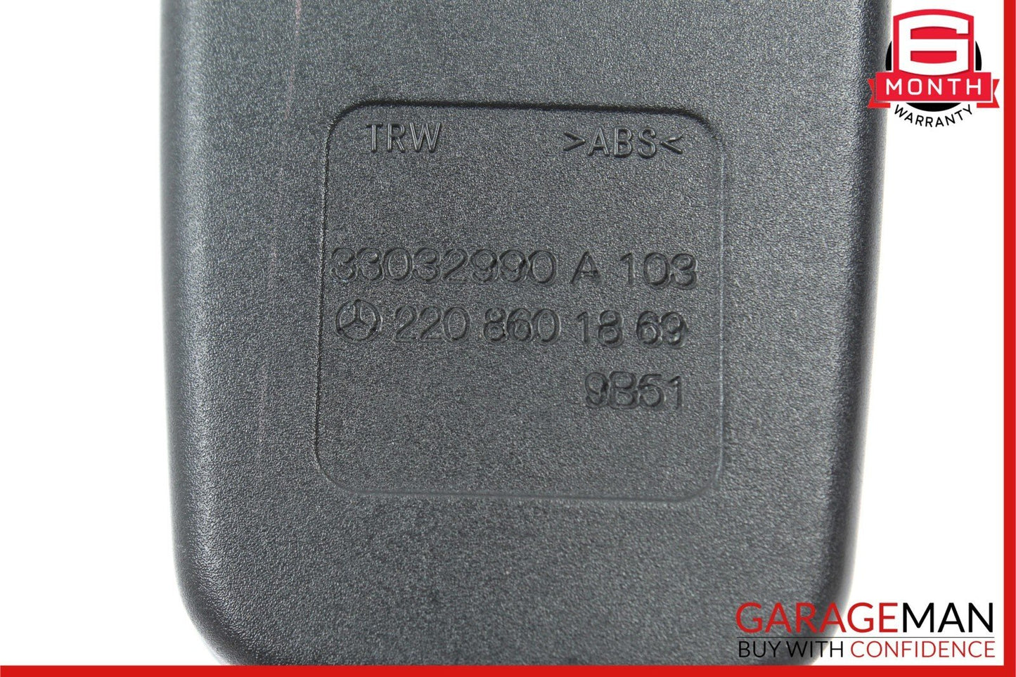 03-06 Mercedes W220 S430 S55 AMG Front Right Seat Belt Seatbelt Receiver Buckle
