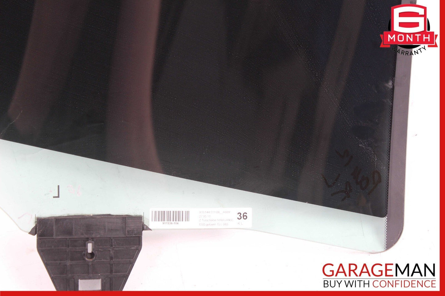 10-16 Porsche Panamera 970 Rear Left Driver Side Door Window Glass OEM