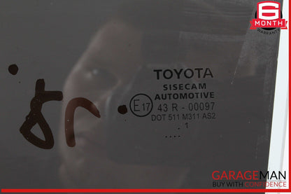 18-22 Toyota C-HR Rear Left Driver Side Door Window Glass OEM
