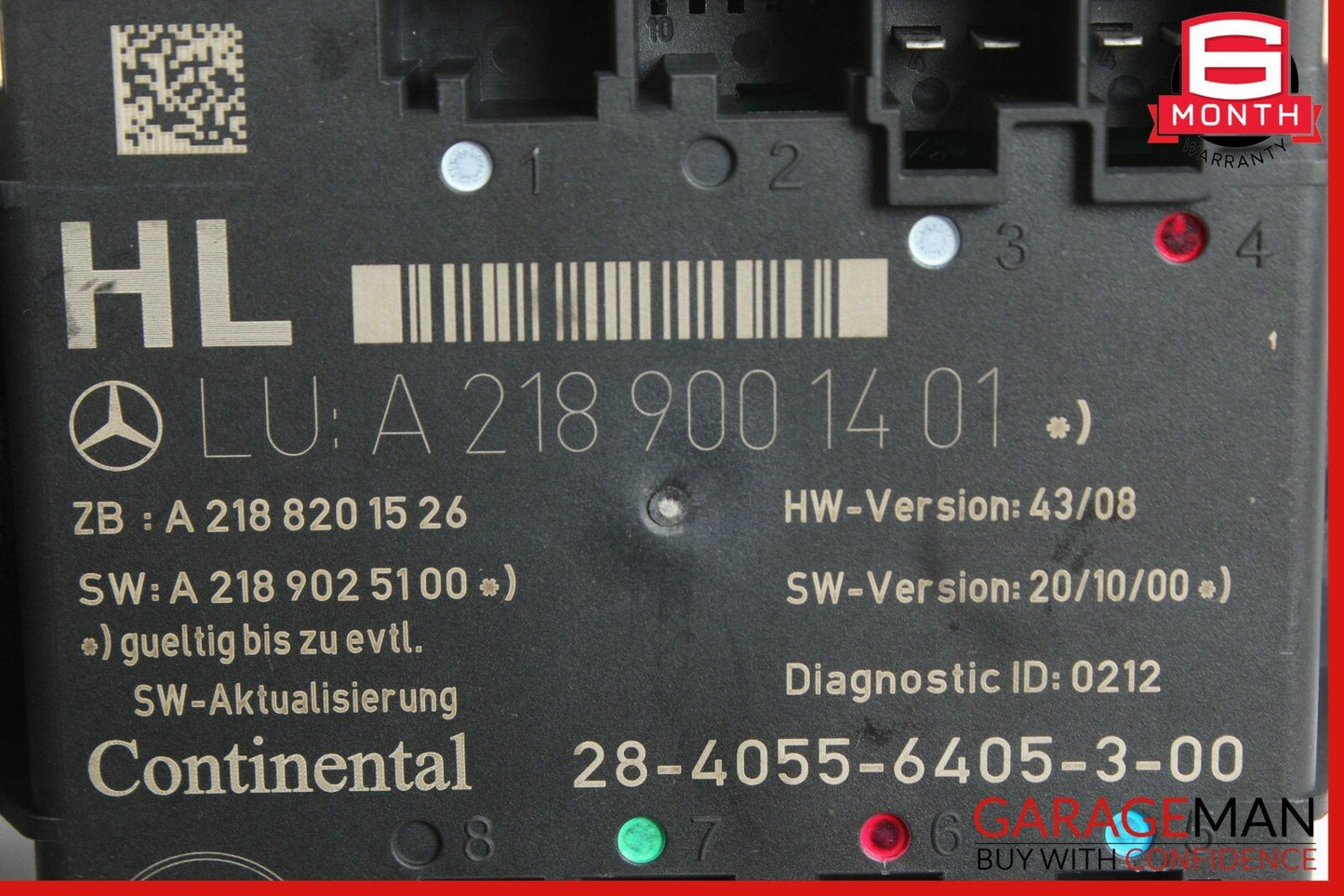 08-14 Mercedes W204 C300 C350 Rear Left Side Door Control Module 2189001401 OEM