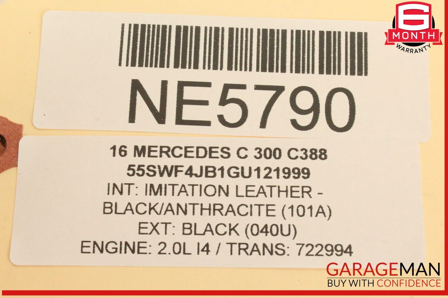 15-20 Mercedes W205 C300 Rear Left Driver Side Door Lock Latch Actuator OEM
