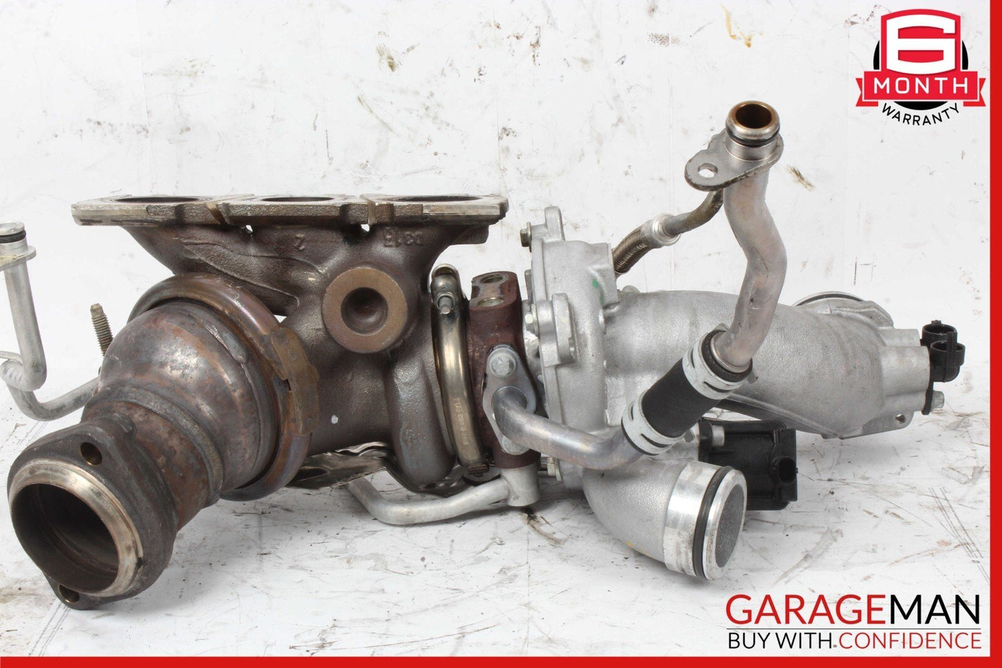 15-20 Mercedes W205 C400 E450 Left Side Turbocharger Turbo Charger Manifold OEM