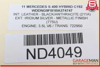 07-13 Mercedes W221 S400 S550 Rear Left Driver Side Door Lock Latch Actuator