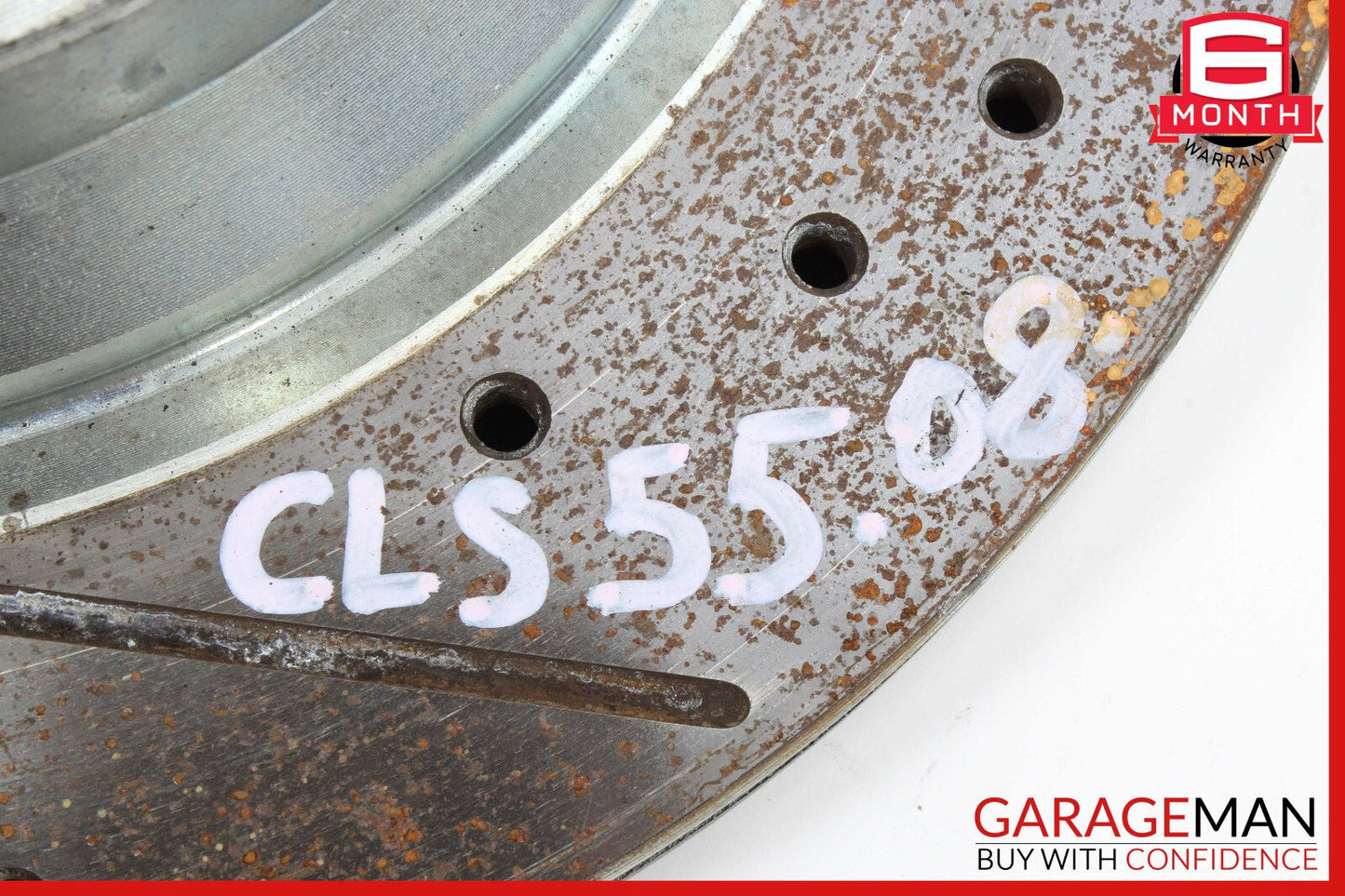 06-11 Mercedes W219 CLS550 Rear Right & Left Brake Rotor Disc Set Drilled OEM