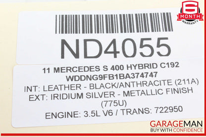 10-13 Mercedes W221 S550 S600 Rear Bumper Parktronic Wire Harness Cable OEM