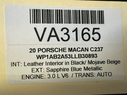 15-24 Porsche Macan 95B Rear Right Side Bumper Mount Bracket 95B807484 OEM