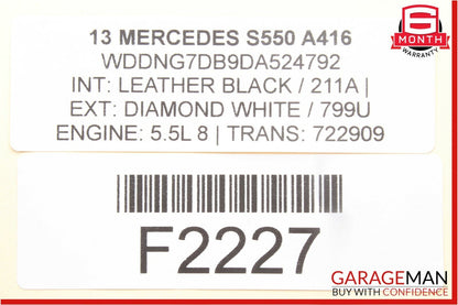10-13 Mercedes W221 S400 S550 CL550 A/C AC Heater Climate Control Switch Module