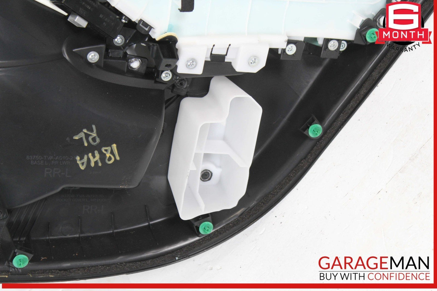 18-22 Honda Accord Rear Left Driver Side Interior Door Panel Black OEM