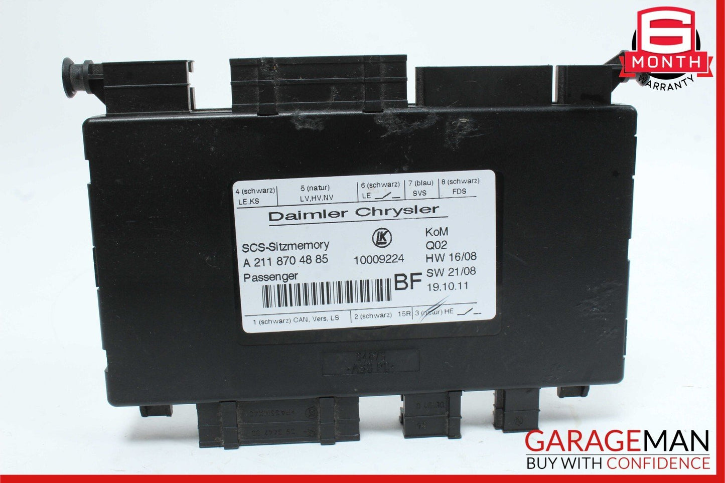 03-12 Mercedes X164 GL350 SLK350 Front Right Side Seat Control Module Unit OEM