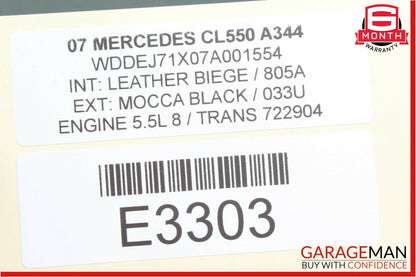07-13 Mercedes W216 CL550 Front Left Driver Door Lock Latch Actuator OEM