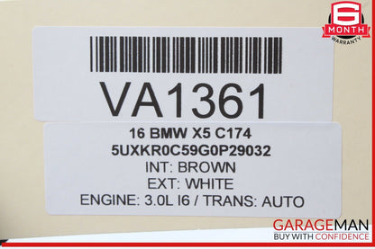14-18 BMW X5 Rear Right Passenger Side 2nd Second Row Seat Belt Retractor OEM