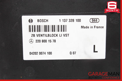 00-06 Mercedes W220 S55 AMG Left Dynamic Seat Vacuum Pump Module OEM