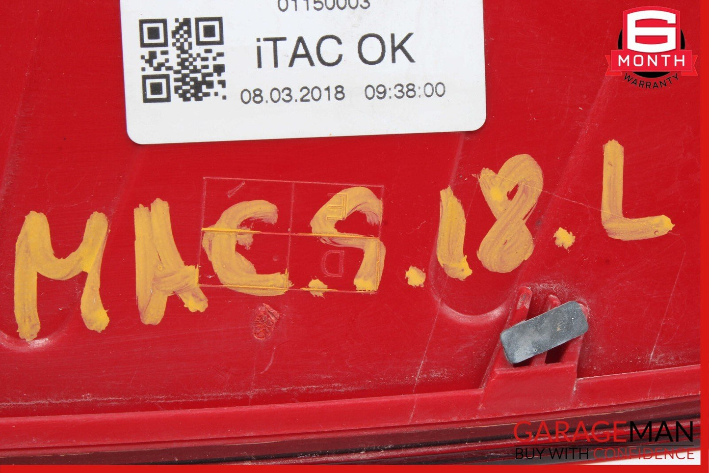 15-18 Porsche Macan 95B Rear Left Driver Side Inner Taillight Tail Light Lamp