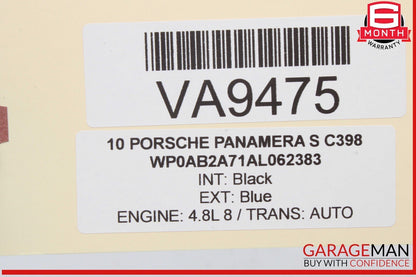 10-16 Porsche Panamera S 970 Steering Column Cover Blue w/ Tilt Adjust Switch