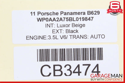 10-16 Porsche Panamera Front Right & Left Shock Absorber Coil Springs Set OEM