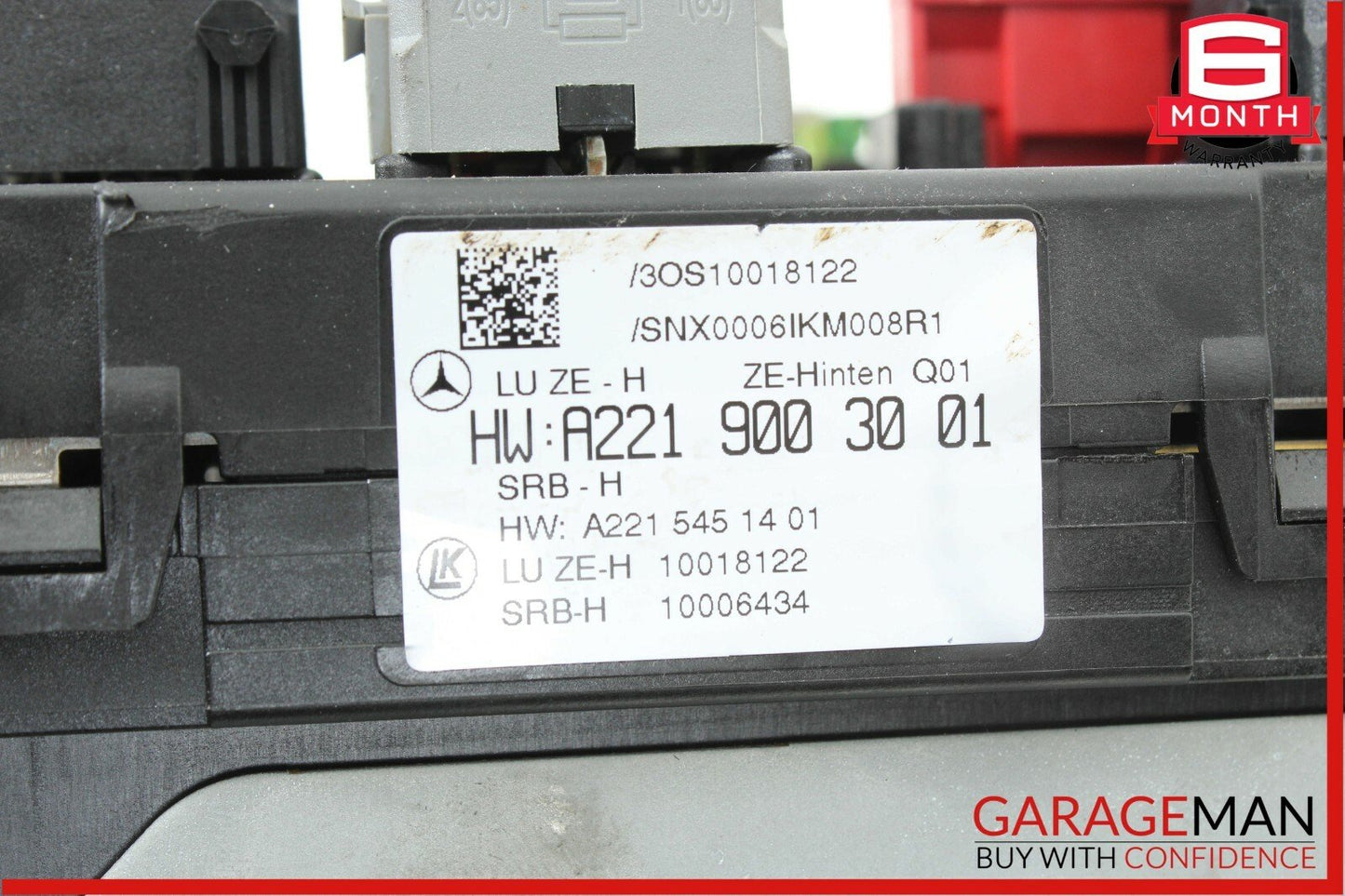 10-13 Mercedes W221 S63 AMG S550 Rear Sam Fuse Box Relay Control 2219003001 OEM