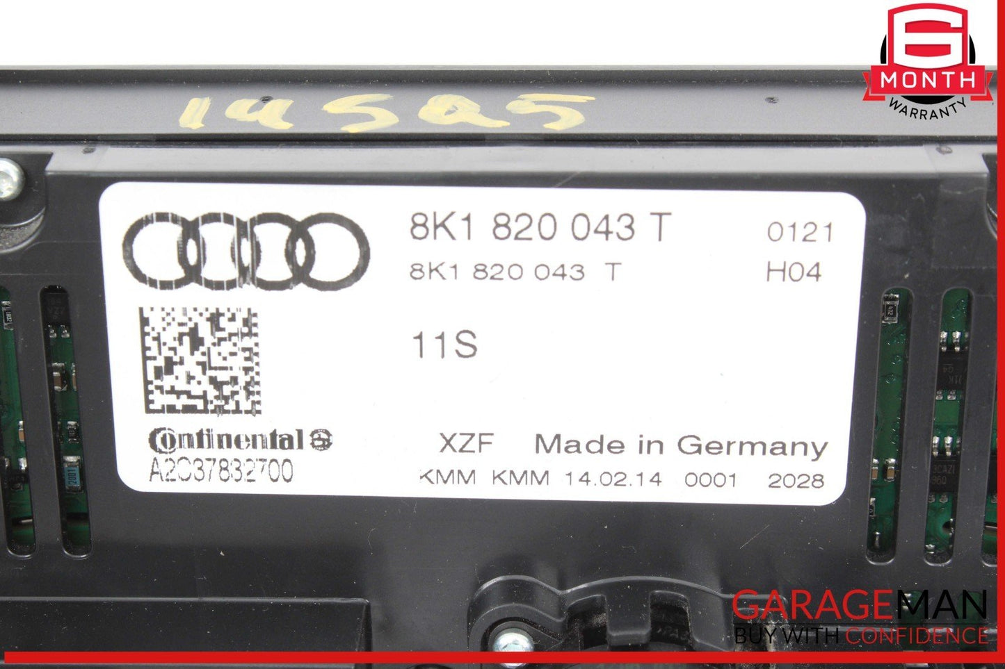 14-16 Audi SQ5 Front Dash AC A/C Air Conditioning Heater Climate Control Unit