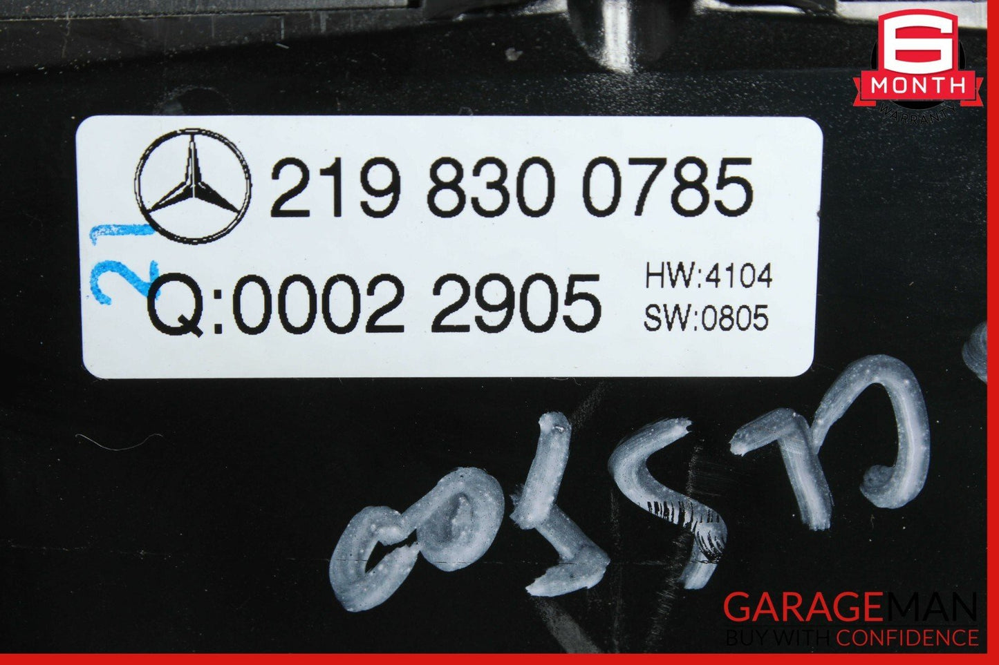 06-11 Mercedes W219 CLS500 CLS550 AC A/C Heater Climate Control Switch Unit OEM