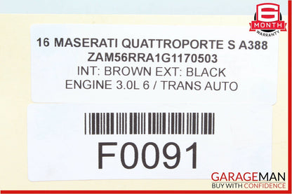 14-18 Maserati Quattroporte S Transmission Torque Converter OEM