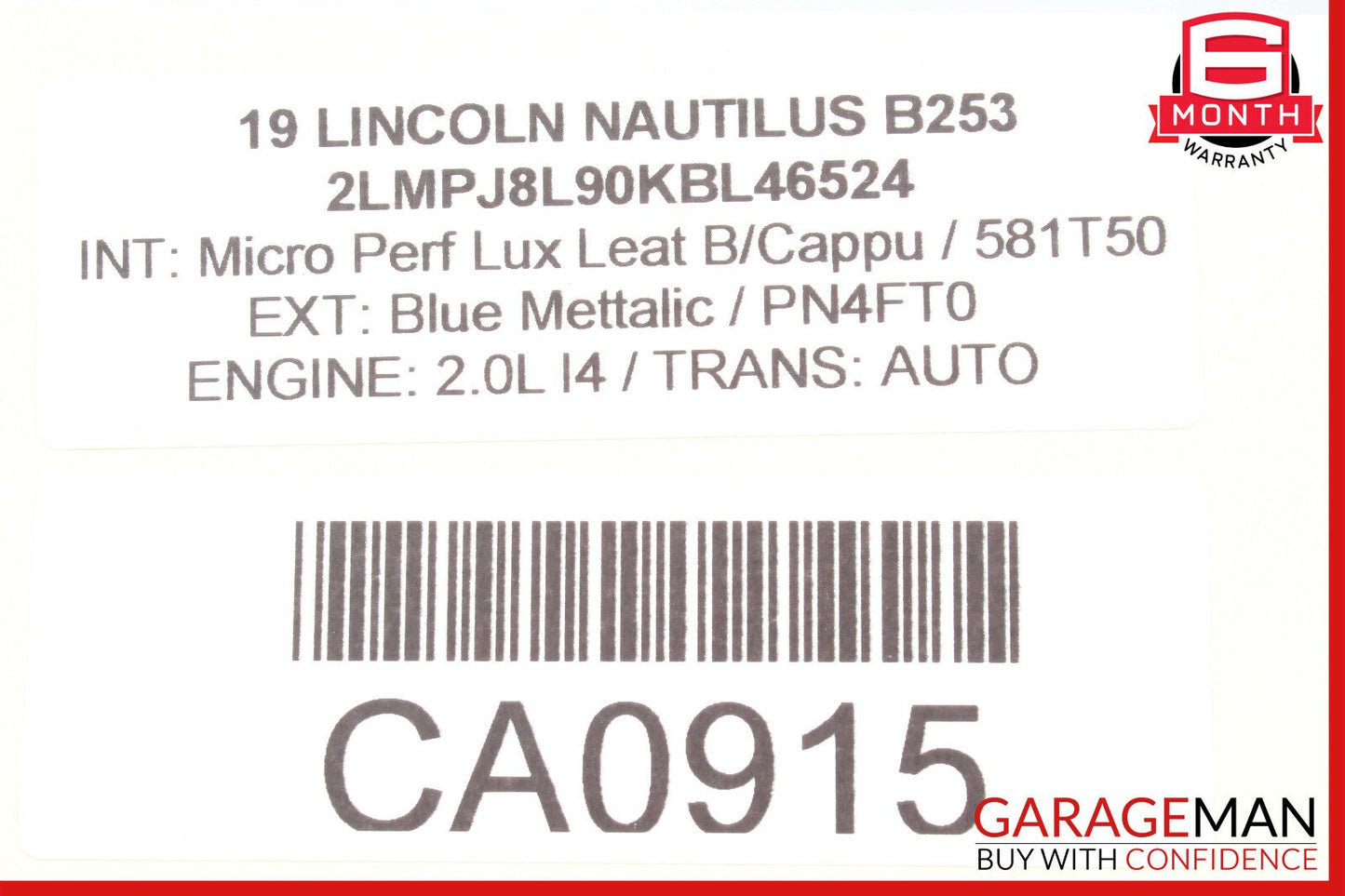 19-21 Lincoln Nautilus Steering Wheel OEM