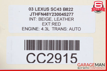 02-10 Lexus SC430 AC A/C Air Conditioning Condenser OEM