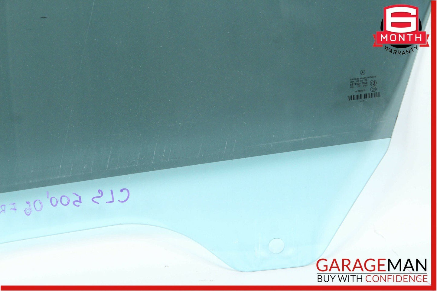 06-11 Mercedes W219 CLS500 CLS350 Front Right Passenger Door Window Glass Tinted