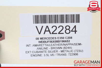 03-09 Mercedes W211 E350 E550 Rear Right Side Door Control Module Unit OEM