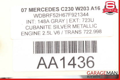 05-07 Mercedes W203 C230 C280 Front Left Driver Side Headlight Lamp Halogen OEM