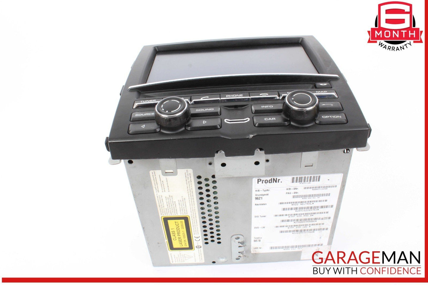 11-14 Porsche Cayenne 958 Navigation GPS Radio CD Player Display Assembly OEM